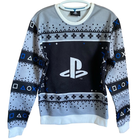 Sony Playstation CHRISTMAS Gamer Sweater - Picture 1 of 11